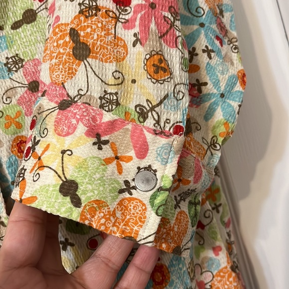 CJ Banks Ladies Floral Top Jacket Size X - Picture 3 of 4